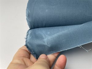 Oilskin - oliebehandlet bomuld i blå